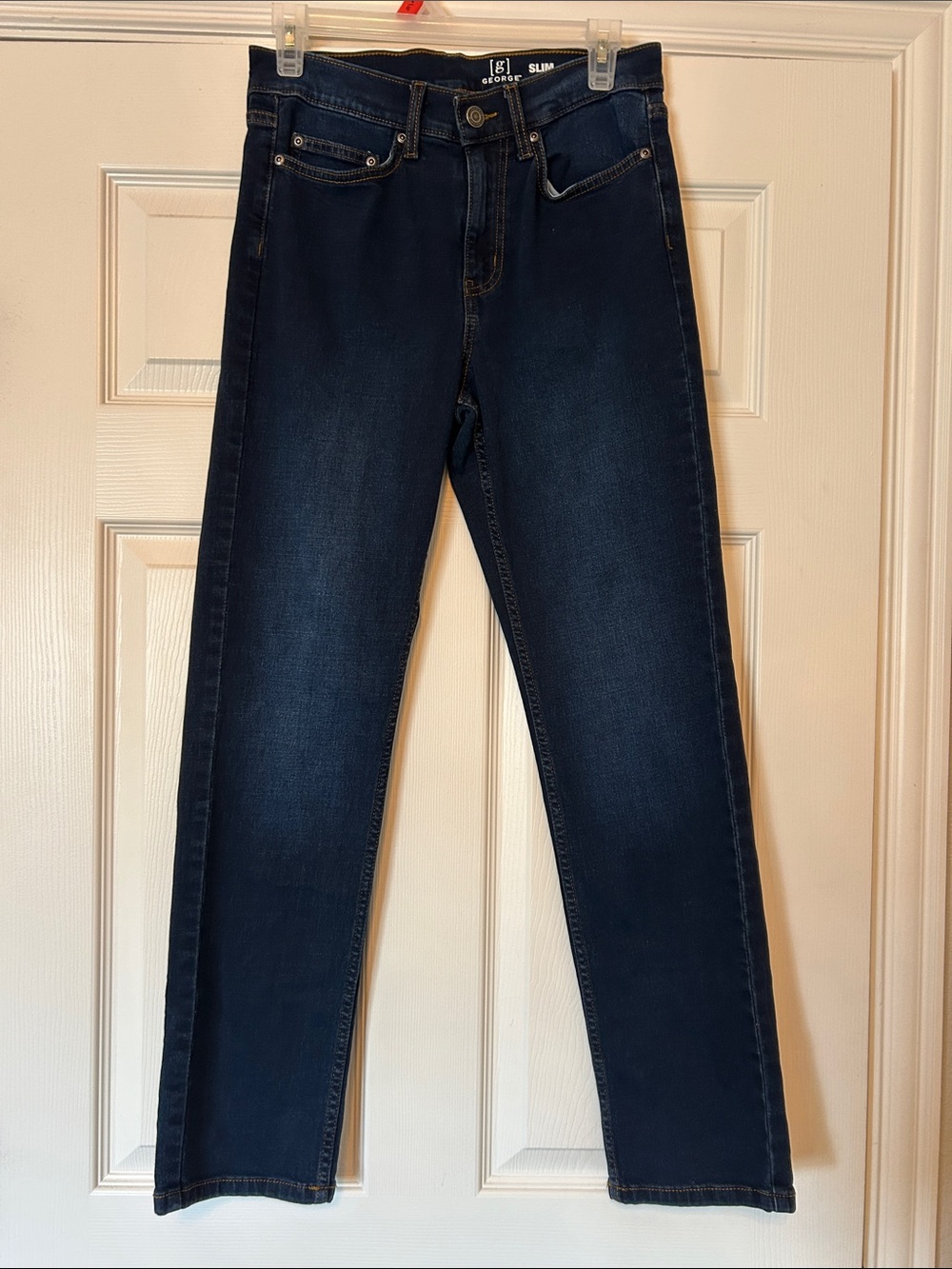 Dark Wash High Waisted Slim Jeans